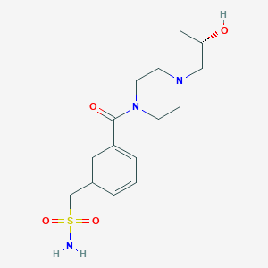 [3-[4-[(2S)-2-hydroxypropyl]piperazine-1-carbonyl]phenyl]methanesulfonamide