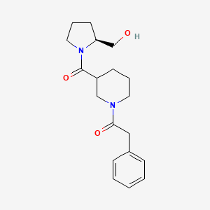 1-[3-[(2S)-2-(hydroxymethyl)pyrrolidine-1-carbonyl]piperidin-1-yl]-2-phenylethanone