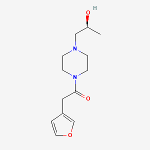 2-(furan-3-yl)-1-[4-[(2S)-2-hydroxypropyl]piperazin-1-yl]ethanone