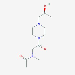 N-[2-[4-[(2S)-2-hydroxypropyl]piperazin-1-yl]-2-oxoethyl]-N-methylacetamide