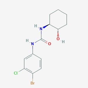 1-(4-bromo-3-chlorophenyl)-3-[(1S,2S)-2-hydroxycyclohexyl]urea