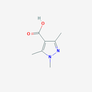 molecular formula C7H10N2O2 B073329 1,3,5-三甲基-1H-吡唑-4-羧酸 CAS No. 1125-29-7