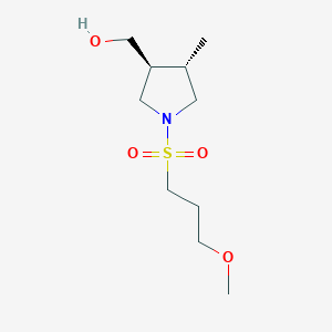 [(3S,4S)-1-(3-methoxypropylsulfonyl)-4-methylpyrrolidin-3-yl]methanol