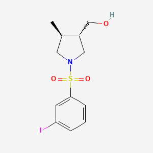 [(3S,4S)-1-(3-iodophenyl)sulfonyl-4-methylpyrrolidin-3-yl]methanol