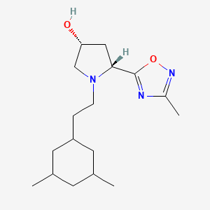 (3R,5R)-1-[2-(3,5-dimethylcyclohexyl)ethyl]-5-(3-methyl-1,2,4-oxadiazol-5-yl)pyrrolidin-3-ol