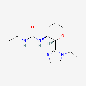 1-ethyl-3-[(2S,3S)-2-(1-ethylimidazol-2-yl)oxan-3-yl]urea