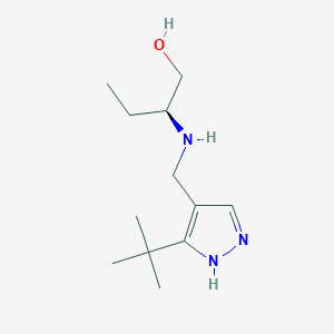 (2S)-2-[(5-tert-butyl-1H-pyrazol-4-yl)methylamino]butan-1-ol