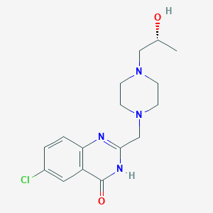 6-chloro-2-[[4-[(2R)-2-hydroxypropyl]piperazin-1-yl]methyl]-3H-quinazolin-4-one