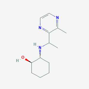 (1R,2R)-2-[1-(3-methylpyrazin-2-yl)ethylamino]cyclohexan-1-ol