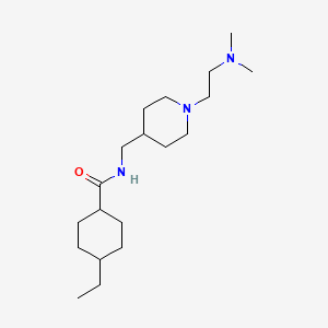 N-[[1-[2-(dimethylamino)ethyl]piperidin-4-yl]methyl]-4-ethylcyclohexane-1-carboxamide