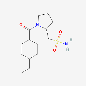 [1-(4-Ethylcyclohexanecarbonyl)pyrrolidin-2-yl]methanesulfonamide