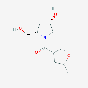 [(2S,4S)-4-hydroxy-2-(hydroxymethyl)pyrrolidin-1-yl]-(5-methyloxolan-3-yl)methanone