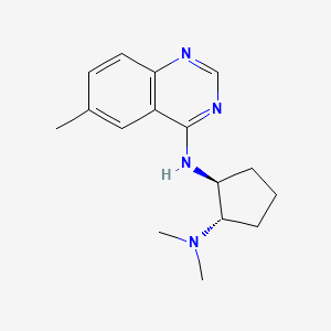 (1S,2S)-1-N,1-N-dimethyl-2-N-(6-methylquinazolin-4-yl)cyclopentane-1,2-diamine