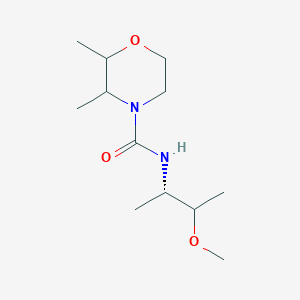 molecular formula C12H24N2O3 B7333096 N-[(2S)-3-methoxybutan-2-yl]-2,3-dimethylmorpholine-4-carboxamide 