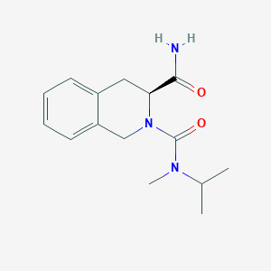 (3S)-2-N-methyl-2-N-propan-2-yl-3,4-dihydro-1H-isoquinoline-2,3-dicarboxamide