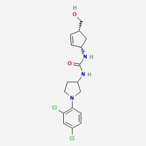 1-[1-(2,4-dichlorophenyl)pyrrolidin-3-yl]-3-[(1S,4R)-4-(hydroxymethyl)cyclopent-2-en-1-yl]urea