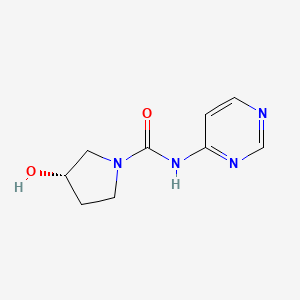 (3S)-3-hydroxy-N-pyrimidin-4-ylpyrrolidine-1-carboxamide