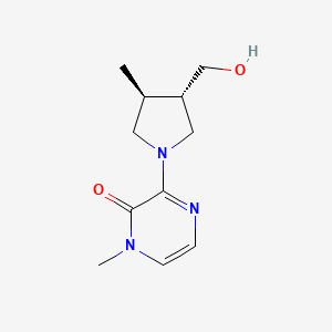 3-[(3S,4S)-3-(hydroxymethyl)-4-methylpyrrolidin-1-yl]-1-methylpyrazin-2-one