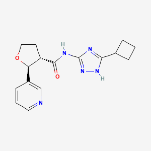 (2S,3S)-N-(5-cyclobutyl-1H-1,2,4-triazol-3-yl)-2-pyridin-3-yloxolane-3-carboxamide