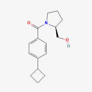 (4-cyclobutylphenyl)-[(2S)-2-(hydroxymethyl)pyrrolidin-1-yl]methanone