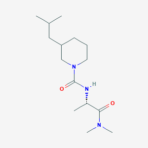 N-[(2S)-1-(dimethylamino)-1-oxopropan-2-yl]-3-(2-methylpropyl)piperidine-1-carboxamide