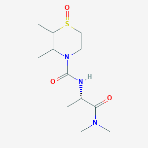 N-[(2S)-1-(dimethylamino)-1-oxopropan-2-yl]-2,3-dimethyl-1-oxo-1,4-thiazinane-4-carboxamide