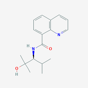 N-[(3S)-2-hydroxy-2,4-dimethylpentan-3-yl]quinoline-8-carboxamide