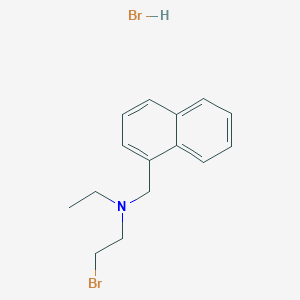 molecular formula C15H19Br2N B073334 N-(2-Bromoethyl)-N-ethyl-1-naphthalenemethylamine hydrobromide CAS No. 1214-27-3