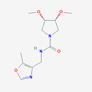 (3R,4S)-3,4-dimethoxy-N-[(5-methyl-1,3-oxazol-4-yl)methyl]pyrrolidine-1-carboxamide