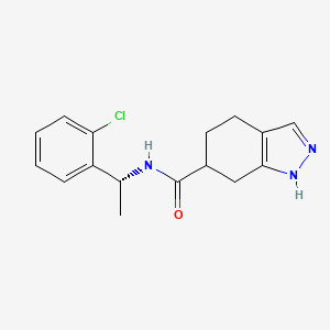 N-[(1R)-1-(2-chlorophenyl)ethyl]-4,5,6,7-tetrahydro-1H-indazole-6-carboxamide