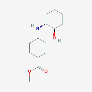 molecular formula C14H25NO3 B7333472 methyl 4-[[(1R,2R)-2-hydroxycyclohexyl]amino]cyclohexane-1-carboxylate 