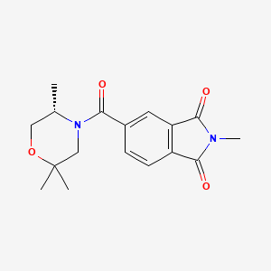 2-methyl-5-[(5S)-2,2,5-trimethylmorpholine-4-carbonyl]isoindole-1,3-dione