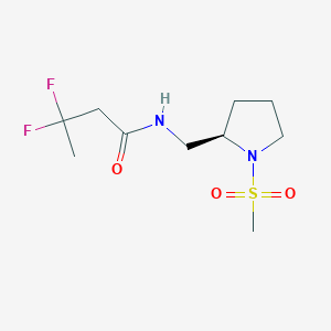 3,3-difluoro-N-[[(2R)-1-methylsulfonylpyrrolidin-2-yl]methyl]butanamide