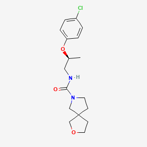 N-[(2S)-2-(4-chlorophenoxy)propyl]-2-oxa-7-azaspiro[4.4]nonane-7-carboxamide