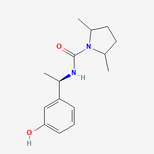 N-[(1R)-1-(3-hydroxyphenyl)ethyl]-2,5-dimethylpyrrolidine-1-carboxamide