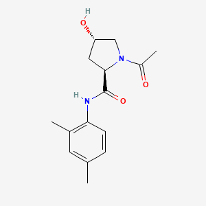 (2R,4S)-1-acetyl-N-(2,4-dimethylphenyl)-4-hydroxypyrrolidine-2-carboxamide