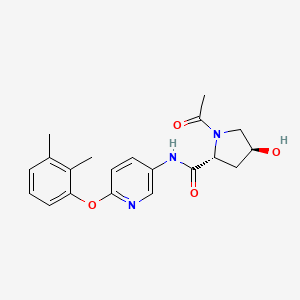 (2R,4S)-1-acetyl-N-[6-(2,3-dimethylphenoxy)pyridin-3-yl]-4-hydroxypyrrolidine-2-carboxamide