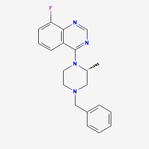 4-[(2R)-4-benzyl-2-methylpiperazin-1-yl]-8-fluoroquinazoline