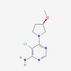 5-chloro-6-[(3R)-3-methoxypyrrolidin-1-yl]pyrimidin-4-amine