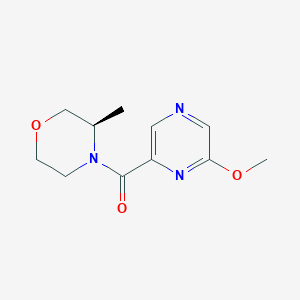 (6-methoxypyrazin-2-yl)-[(3R)-3-methylmorpholin-4-yl]methanone