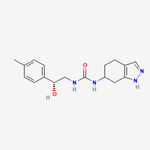 1-[(2R)-2-hydroxy-2-(4-methylphenyl)ethyl]-3-(4,5,6,7-tetrahydro-1H-indazol-6-yl)urea