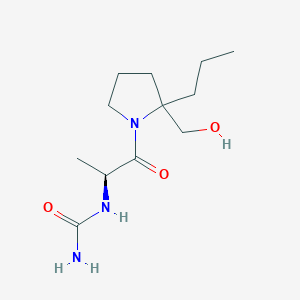 [(2S)-1-[2-(hydroxymethyl)-2-propylpyrrolidin-1-yl]-1-oxopropan-2-yl]urea