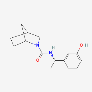 N-[(1S)-1-(3-hydroxyphenyl)ethyl]-2-azabicyclo[2.2.1]heptane-2-carboxamide