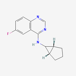 N-[(1R,5S)-6-bicyclo[3.1.0]hexanyl]-6-fluoroquinazolin-4-amine