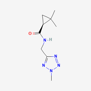 (1S)-2,2-dimethyl-N-[(2-methyltetrazol-5-yl)methyl]cyclopropane-1-carboxamide