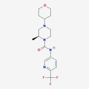 (2S)-2-methyl-4-(oxan-4-yl)-N-[6-(trifluoromethyl)pyridin-3-yl]piperazine-1-carboxamide