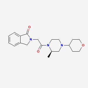 2-[2-[(2R)-2-methyl-4-(oxan-4-yl)piperazin-1-yl]-2-oxoethyl]-3H-isoindol-1-one