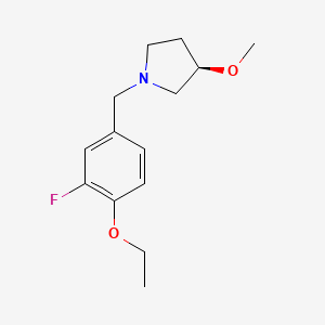 (3R)-1-[(4-ethoxy-3-fluorophenyl)methyl]-3-methoxypyrrolidine