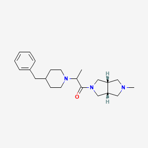 1-[(3aR,6aS)-2-methyl-1,3,3a,4,6,6a-hexahydropyrrolo[3,4-c]pyrrol-5-yl]-2-(4-benzylpiperidin-1-yl)propan-1-one