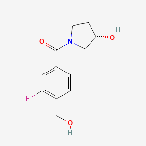 [3-fluoro-4-(hydroxymethyl)phenyl]-[(3S)-3-hydroxypyrrolidin-1-yl]methanone